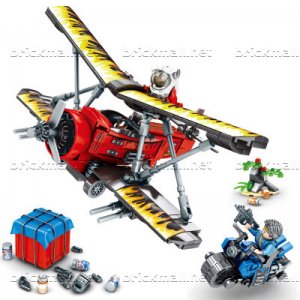 SY7202 PUBG Biplane Brick Set Toys