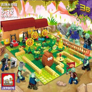 JX90070 Plants Wars Farm Maze Brick Set Toys