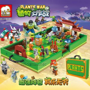 JX90084 Plants vs. Zombies Brick Set Book Toys
