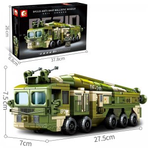 SEMBO-105596 DF21D-ANTI-SHIP BALLISTIC MISSILE Building Blocks Toys