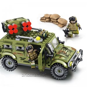 SEMBO-105531 Tiger Assault Vehicle Building Blocks Military Model Truck Toys
