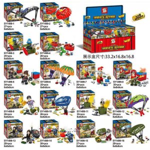 SY1499 Game For Peace 16 Minifigures Boxes Brick Sets Toys
