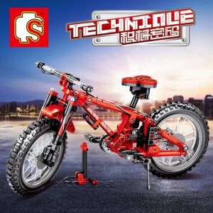 SEMBO-703302 Mountain Bike 2 In 1 Tandem Bicycle Building Blocks Gift For Friends