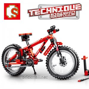 SEMBO-703302 Mountain Bike 2 In 1 Tandem Bicycle Building Blocks Gift For Friends
