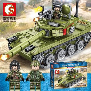 SEMBO-105514 85 Main Battle Tank Model Building Blocks Toys