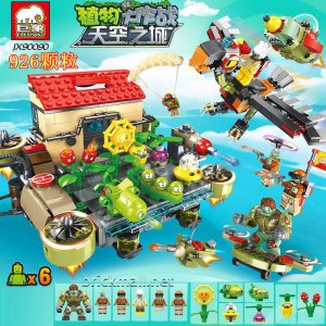 JX-90090 Plants War Sky City Building Blocks Toys For Friends