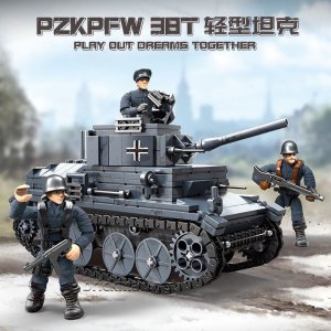 XJ-901 German 38T Light Tank Building Blocks Toys For Friends Gift