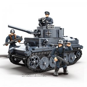 XJ-901 German 38T Light Tank Building Blocks Toys For Friends Gift