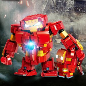 18K-K88 Iron Man Hulkbuster MK2 Mecha Building Blocks Gifts For Friends Toys