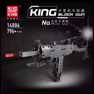 MOULD KING 14006 The Mini UZI Gun Building Blocks Gun Model Toys For Friends Gift