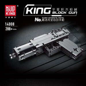 Mould King 14008 Glock Automatic Pistol Building Blocks Pistol Model Toys Gift for Friends