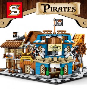 SY-6803 One Piece Pirate Street View Building Blocks Toys Gitfs for Friends