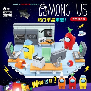 RENZAIMA-709 Among Us Building Blocks Toys For Friends Gifts
