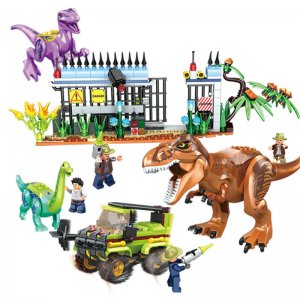 ELEPHANT-90079 Defend The Dinosaur Base Building Blocks Model Gift For Friends