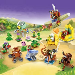 ELEPHANT JX90083 Plants Vs. Zombies 8 Boxes Building Blocks Model Gift For Friends