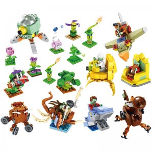 ELEPHANT JX90083 Plants Vs. Zombies 8 Boxes Building Blocks Model Gift For Friends