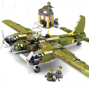 Sembo-101037 German JU88 Bomber Building Blocks Model For Friends Gift