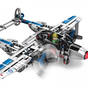 Sembo-704300 USA P38 Lightning Fighter Building Blocks Model Gift for Friends