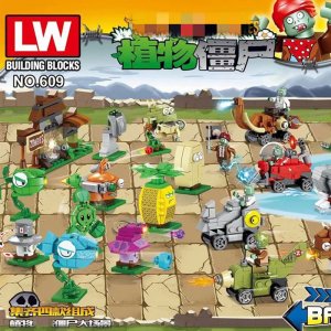 LW-609 15 PVZ Game Characters Building Blocks Gift for Friends