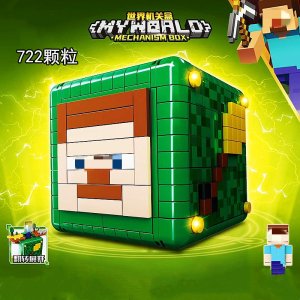 LW423 Minecraft Mechanism Box Building Blocks Toys For Friends Gifts