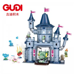 GUDI60018 Zombie Castle Building Blocks Toys For Friends Gifts