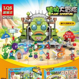 LQS60601 PVZ Ruins Castle Warfare Building Blocks Toys For Friends Gifts