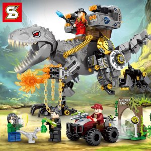 SY1510 Dinosaur World Reloading Tyrannosaurus Rex Building Blocks Toys For Friends Gifts