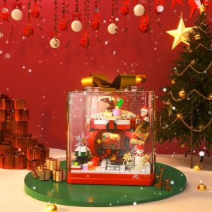 QL-662024 Christmas Fantasy Cottage Christmas Toys Santa Claus Gifts